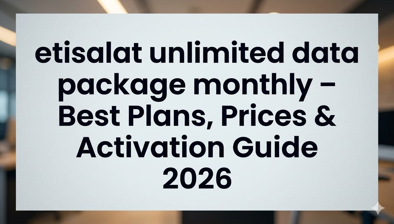 etisalat unlimited data package monthly