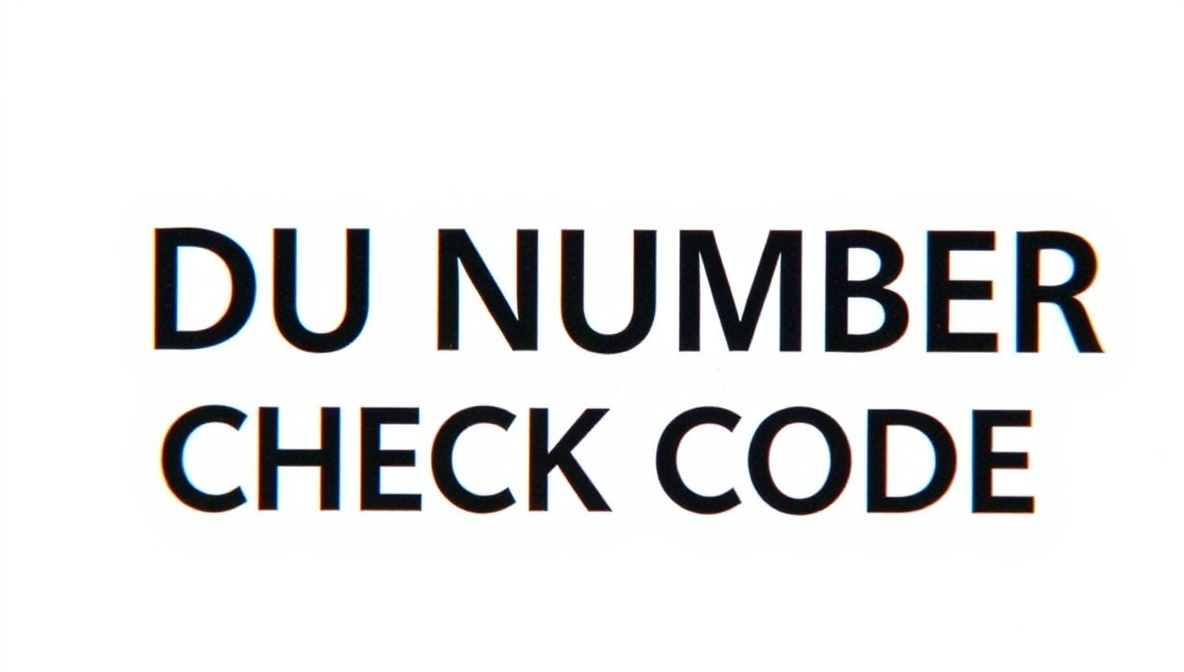 du number check code