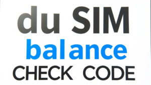 du sim balance check code