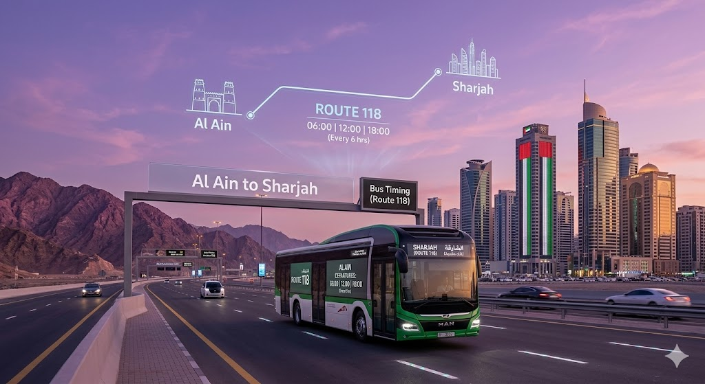 al ain to sharjah bus timing