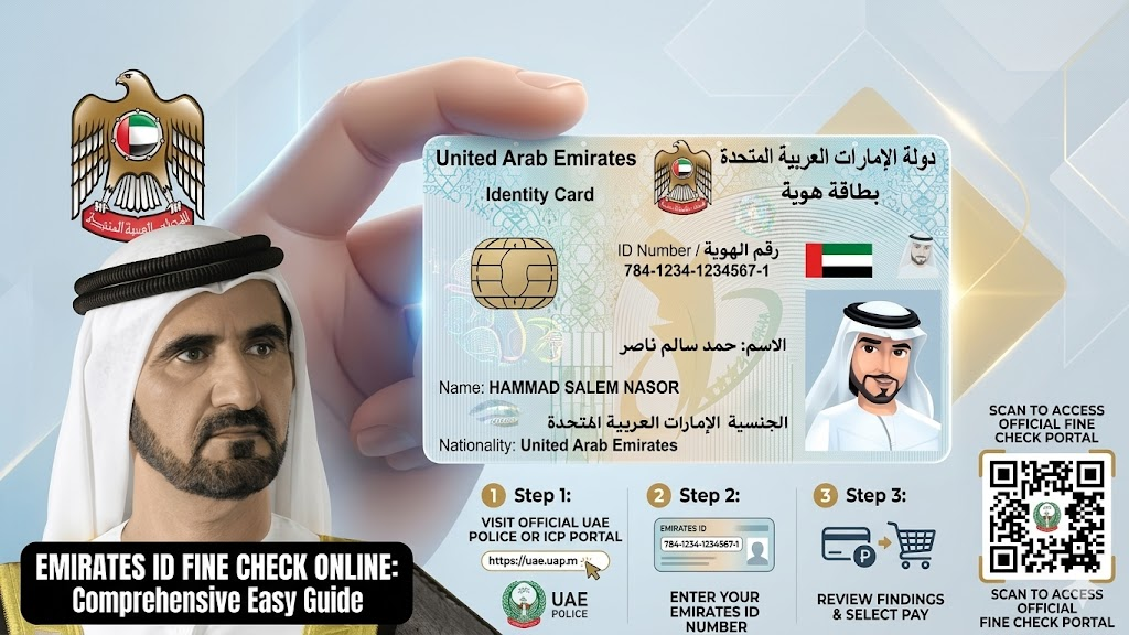 emirates id fine checking online