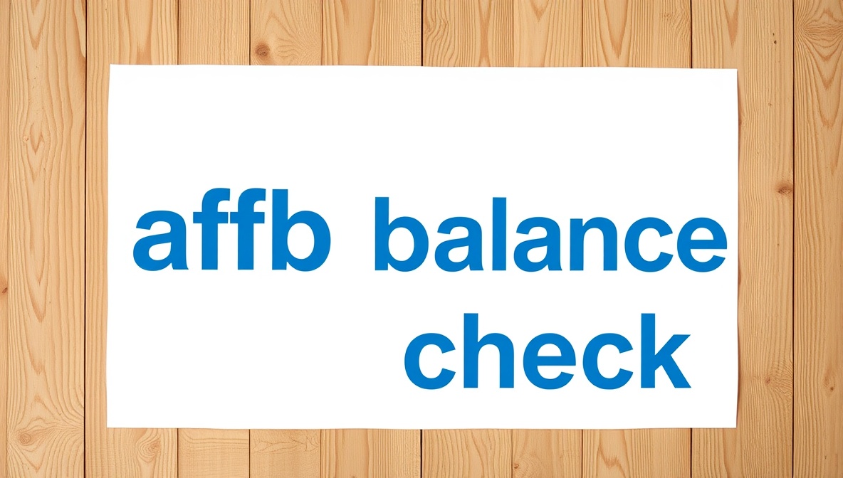 afb balance check