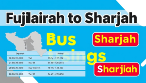 fujairah to sharjah bus timings