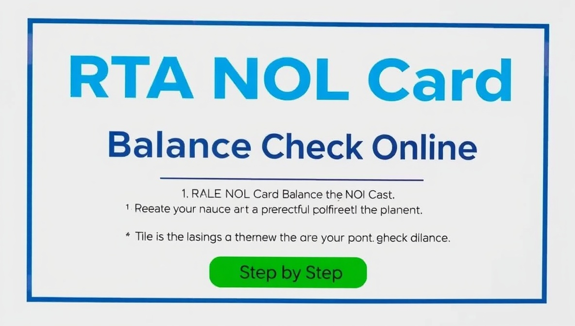 rta nol card balance check online