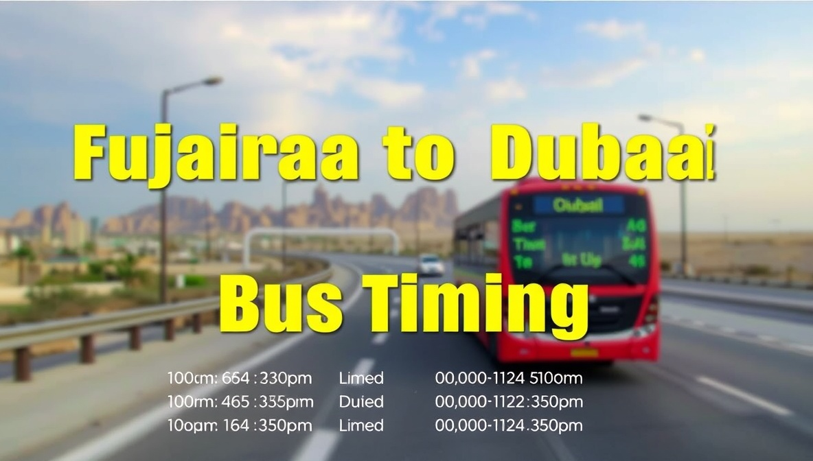 fujairah to dubai bus timing